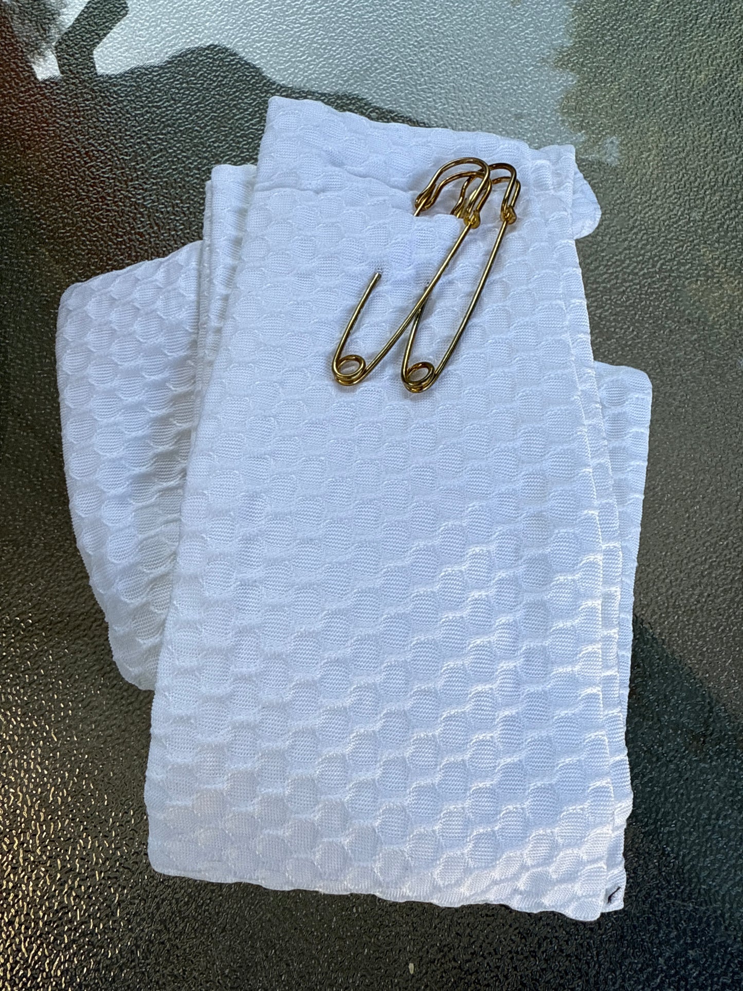 White stock tie (untied)