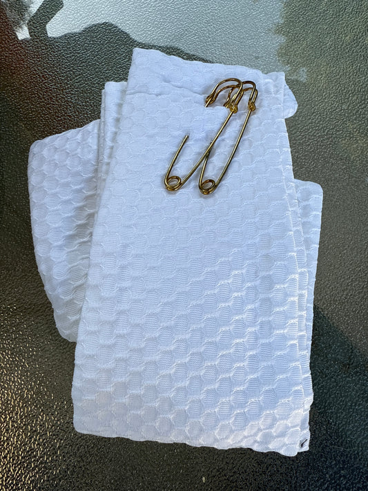White stock tie (untied)