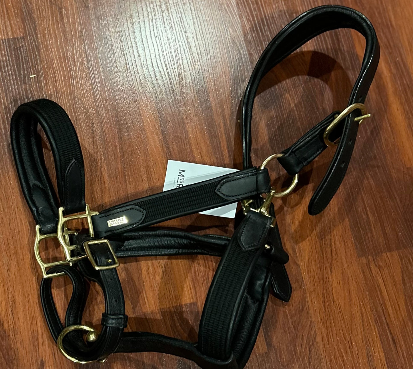 Mrs Ross delux leather halter full size