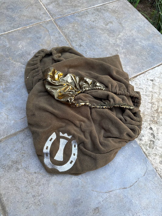Fleece dressage saddle cover