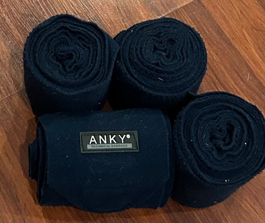 Anky navy blue set of 4 polo wraps