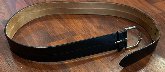 Vestrum Black belt with stirrup buckle 36”