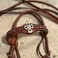 Full size western headstall / breastplate. Stones and crosses