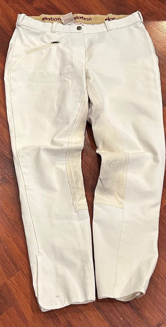 Elation size 30 white full seat breeches