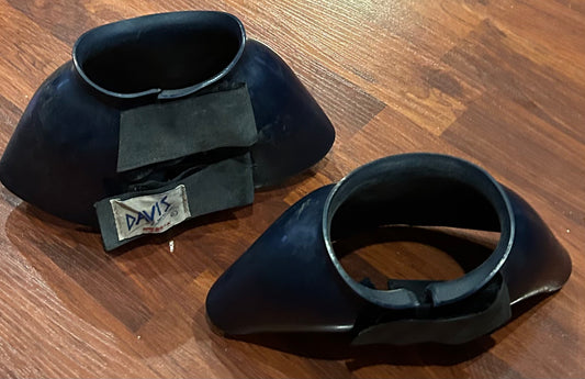 Davis XL navy Velcro bell boots