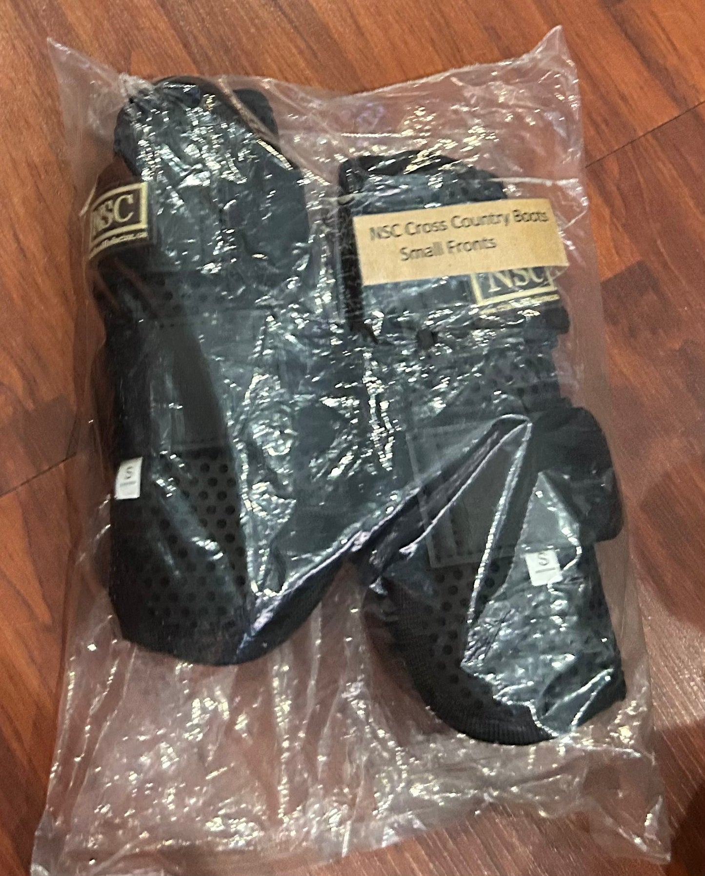 NSC small black cross country boots. Brand new in bag