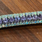 15” equiture Brown lilac and clear stones browband