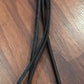 Fancy stitch brown leather braided reins