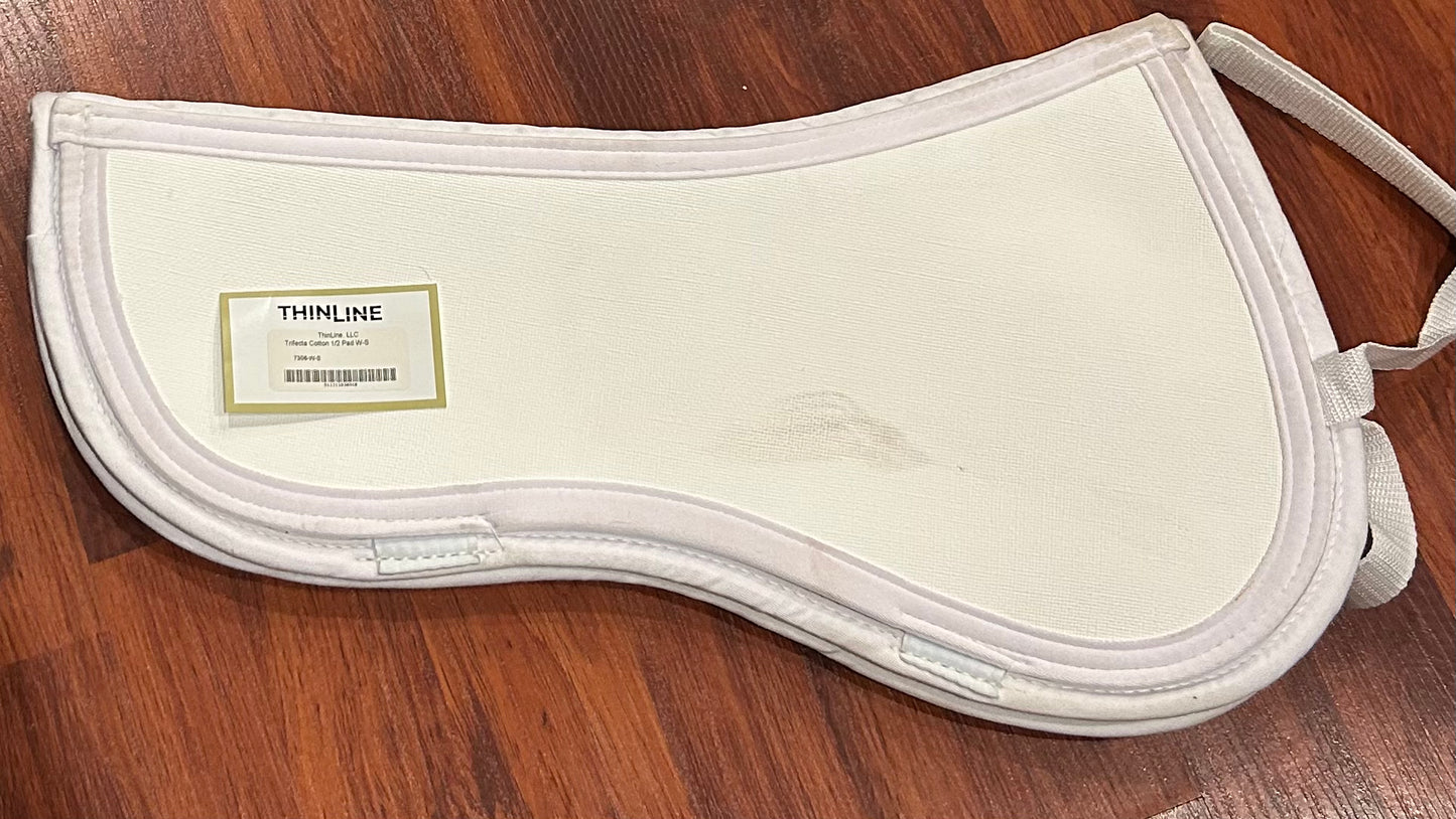 Thinline size small cotton trifecta white pad. Minor marks. Almost new.