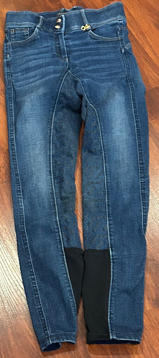 Horze size 22 denim full seat breeches