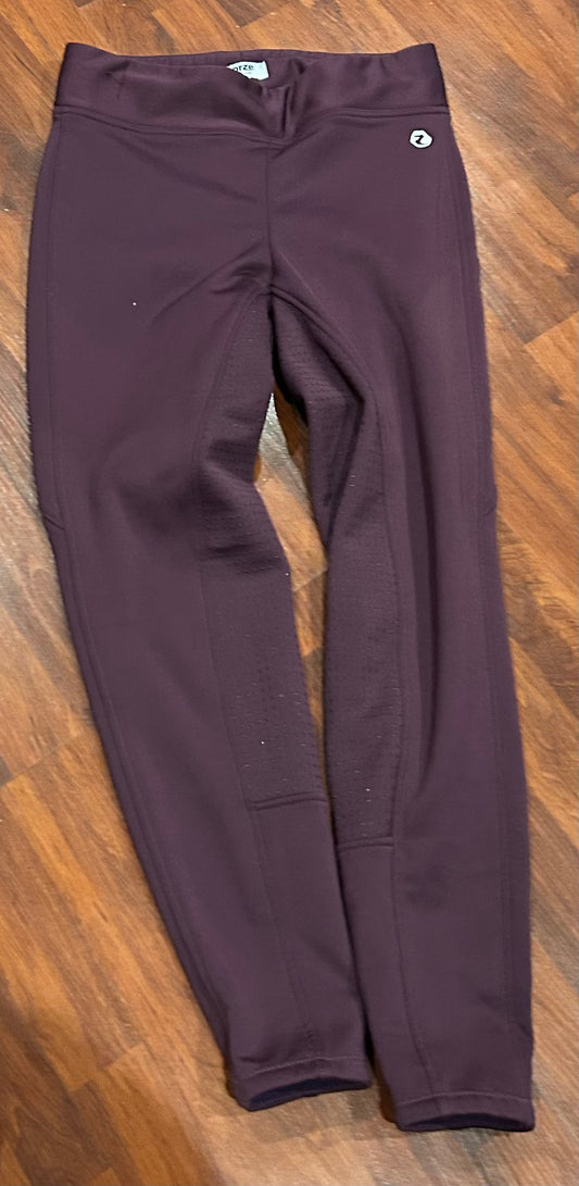 Horze size 30 purple winter weight riding tights