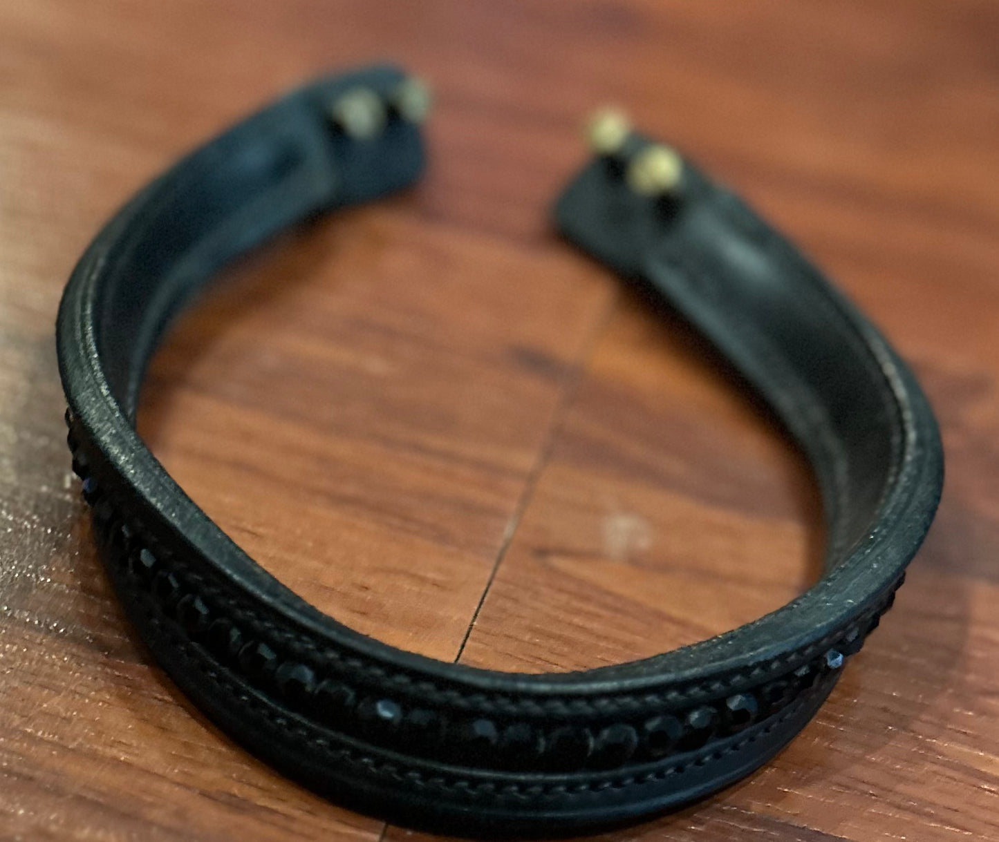 Fairfax 16” black crystal browband