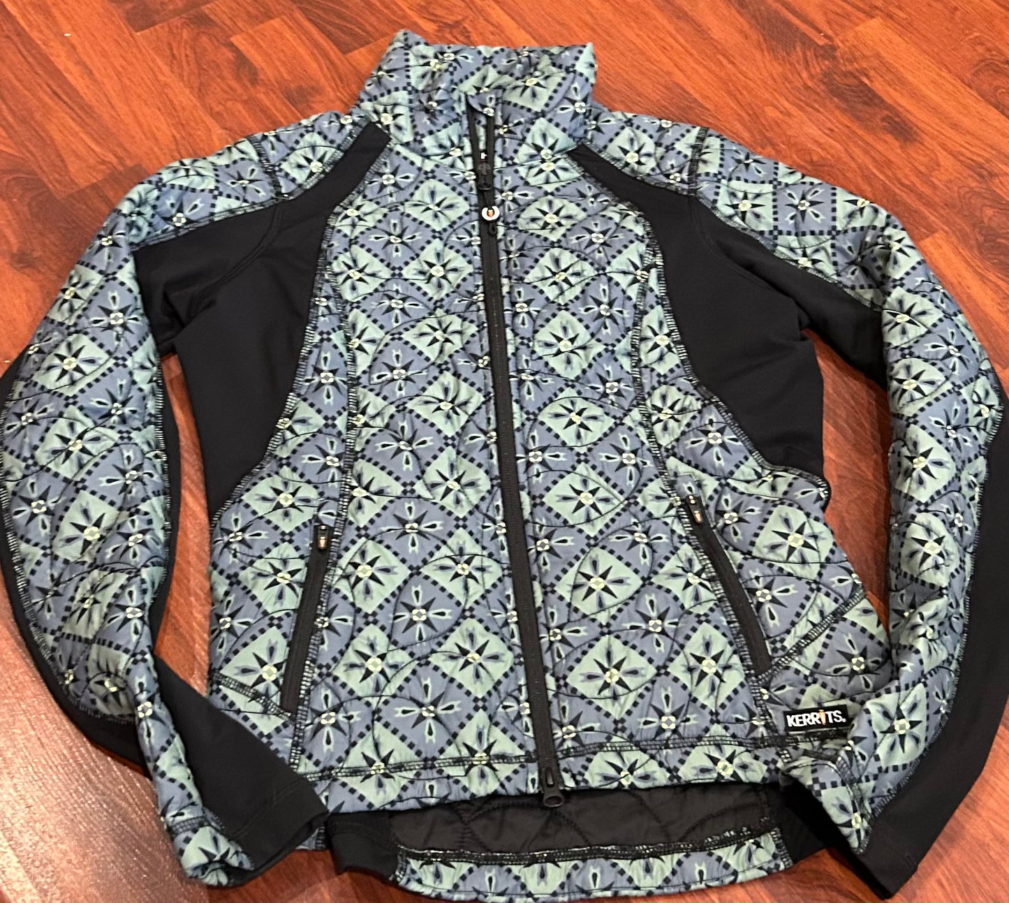 Kerrits XS light jacket blue/green/black