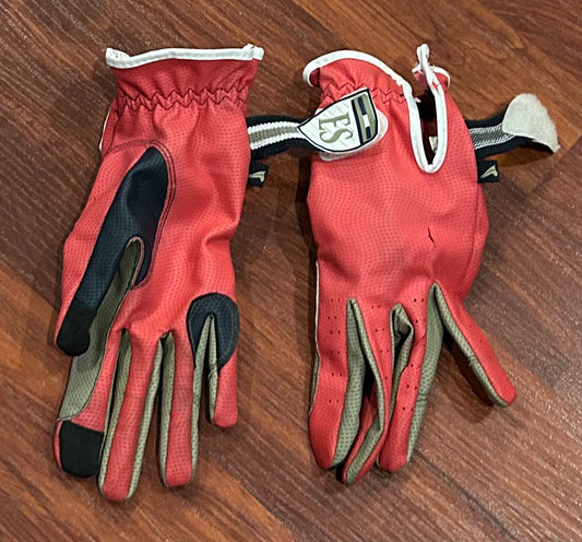 Small red euro star gloves