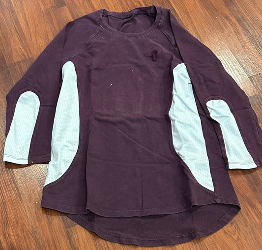 Arista medium purple 3/4 sleeve shirt