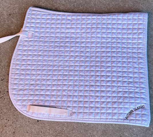 White dressage pad