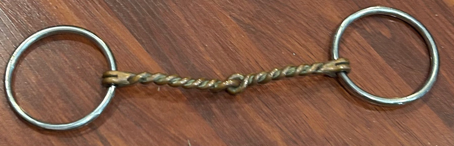 6” twisted wire snaffle