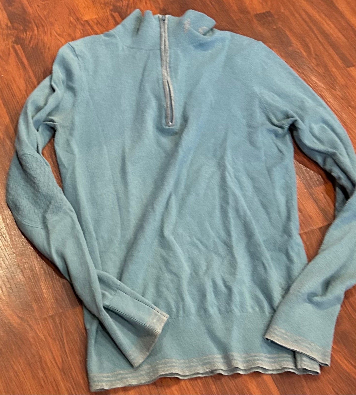 Asmar small light blue 1/4 zip sweater