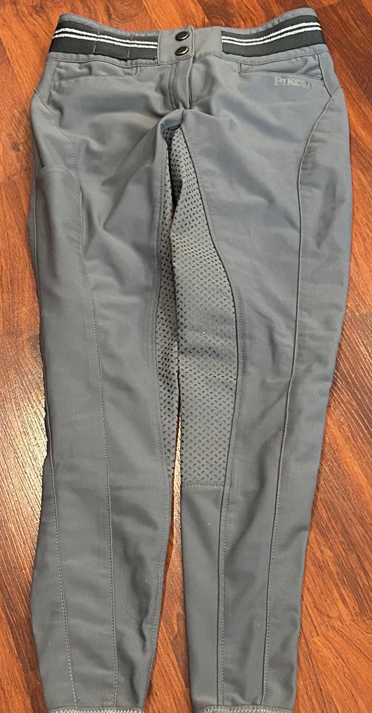 Pikeur size 26 Calais grip full seat black breeches