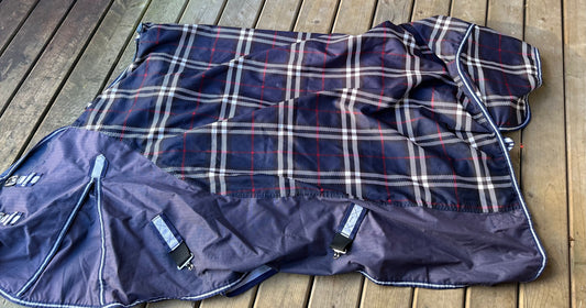 68” plaid rain sheet