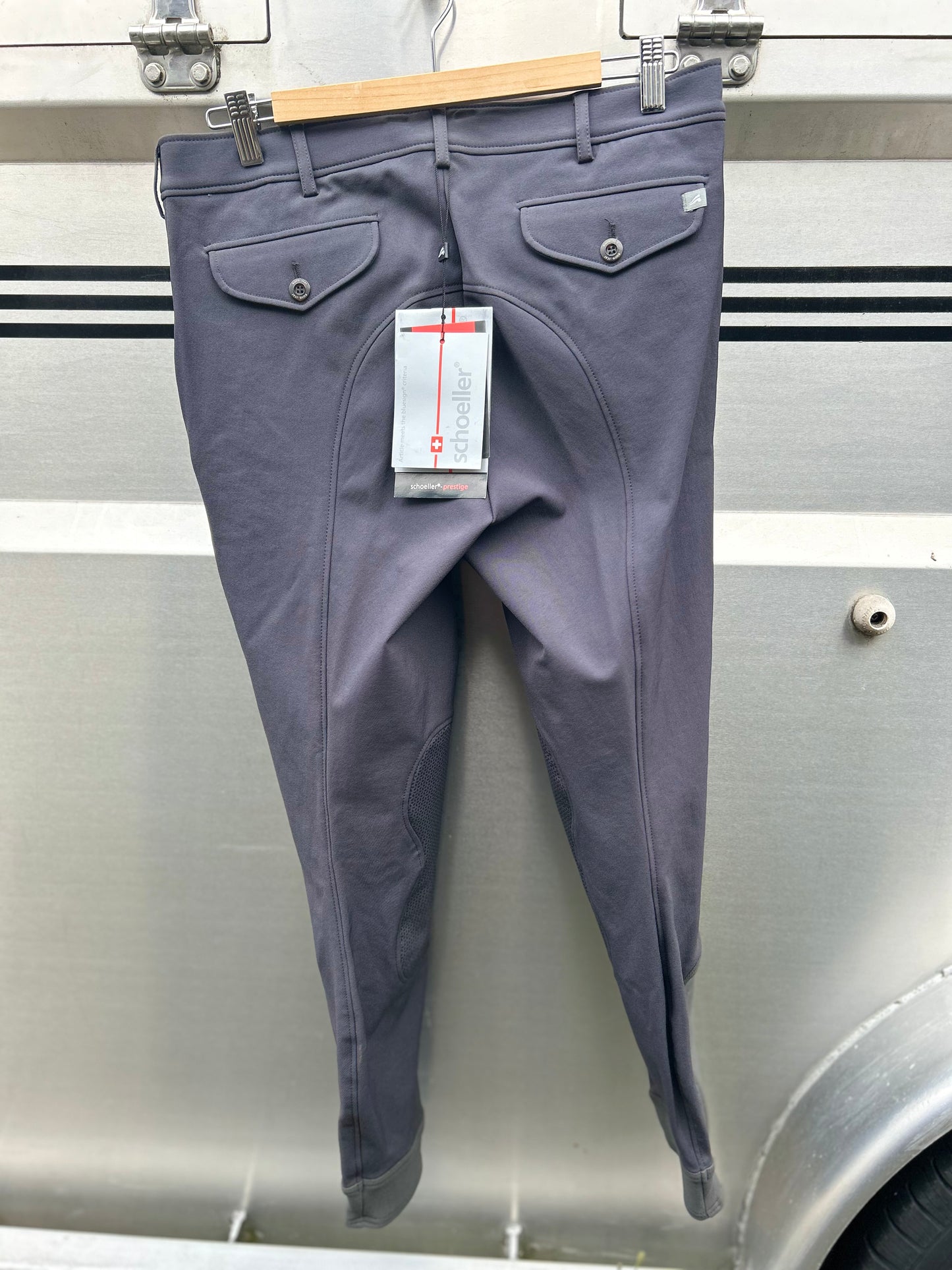 Euro Star MENS Andy size 36 (50) navy knee patch breeches