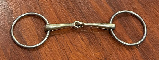 5.25” Herm Sprenger single joint snaffle. Some chew marks.