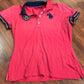 Lauria Garelli large pink polo shirt