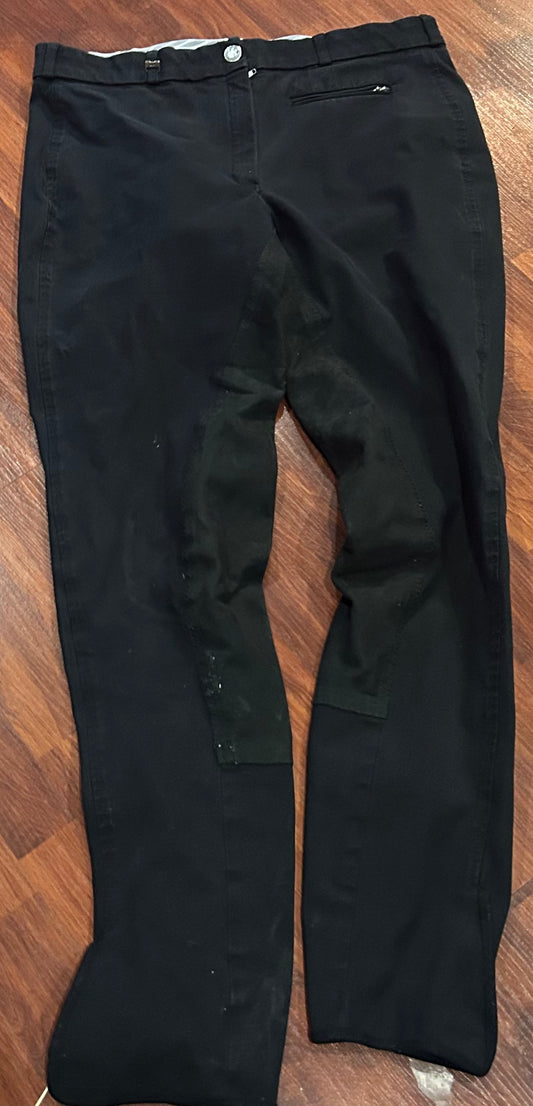 Pikeur size 32 black full seat breeches