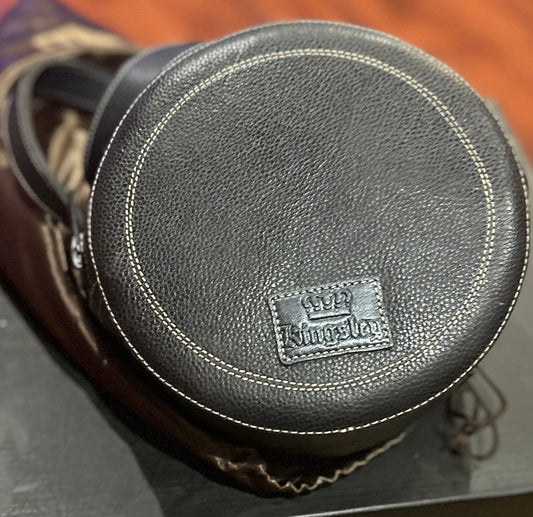 Kingsley brown round bag