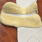 Premiere equine white full size GP merino wool shaped pad