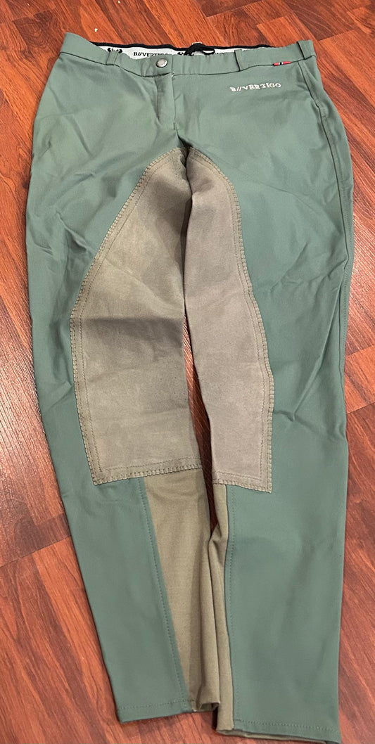 BVertigo size 26 green full seat breeches