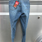 20R Euro Star Damon Sophie denim knee patch breeches
