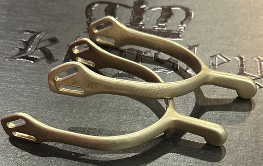 Herm Sprenger 1.25” German silver spurs. Slight pitting.