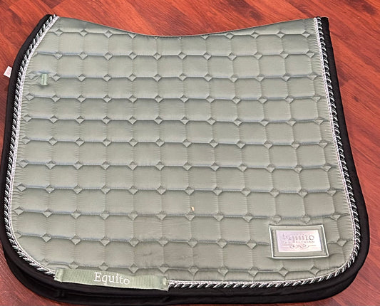 Equito light green with silver bling dressage pad