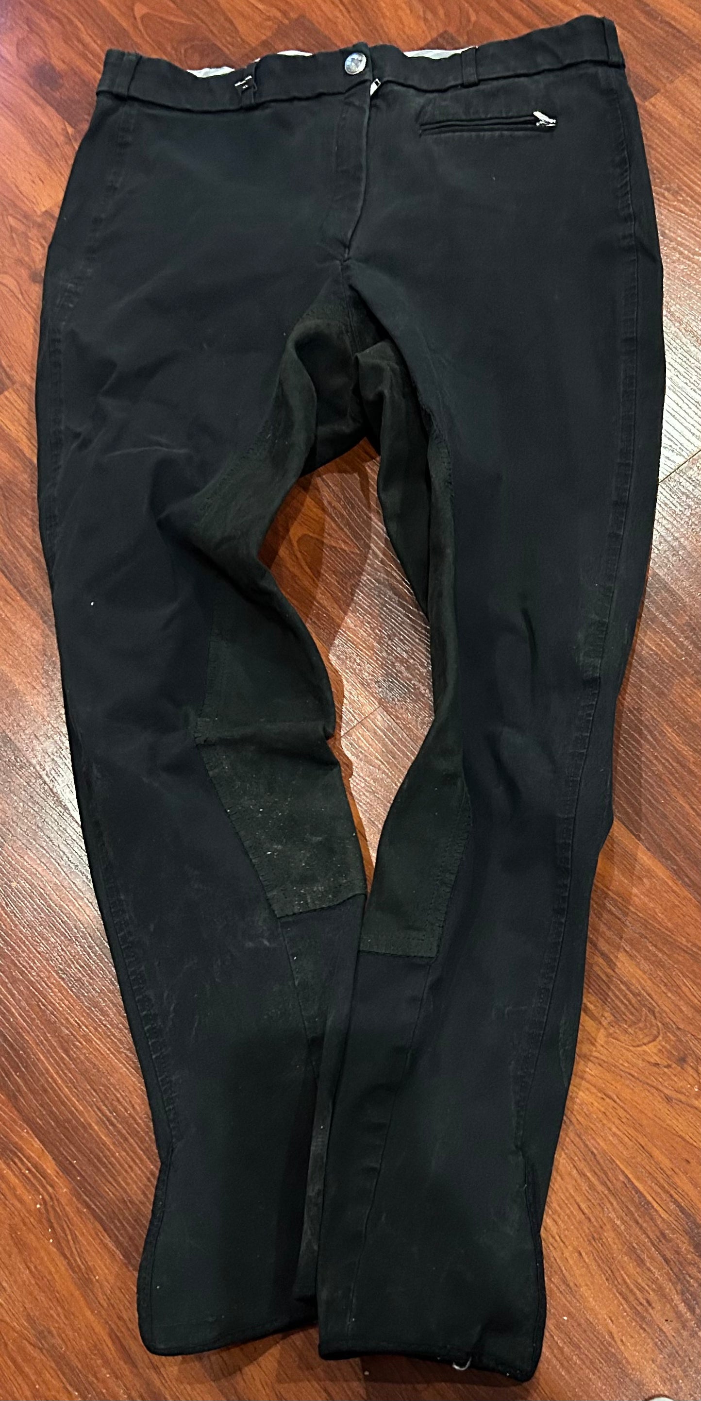 Pikeur black full seat breeches Size 34L (measures small 32”)