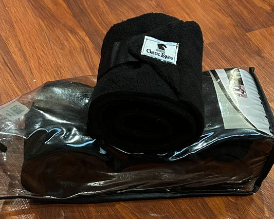 Classic equine black polo wraps excellent condition