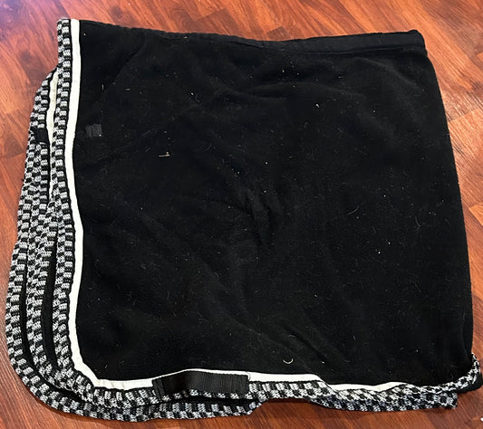 Black fleece quarter sheet