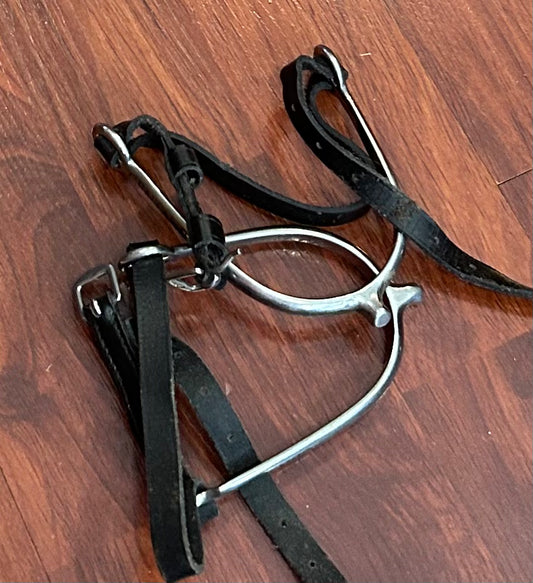 Centaur nub spurs with leather straps