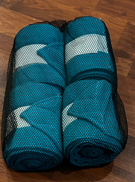 Teal polo wraps