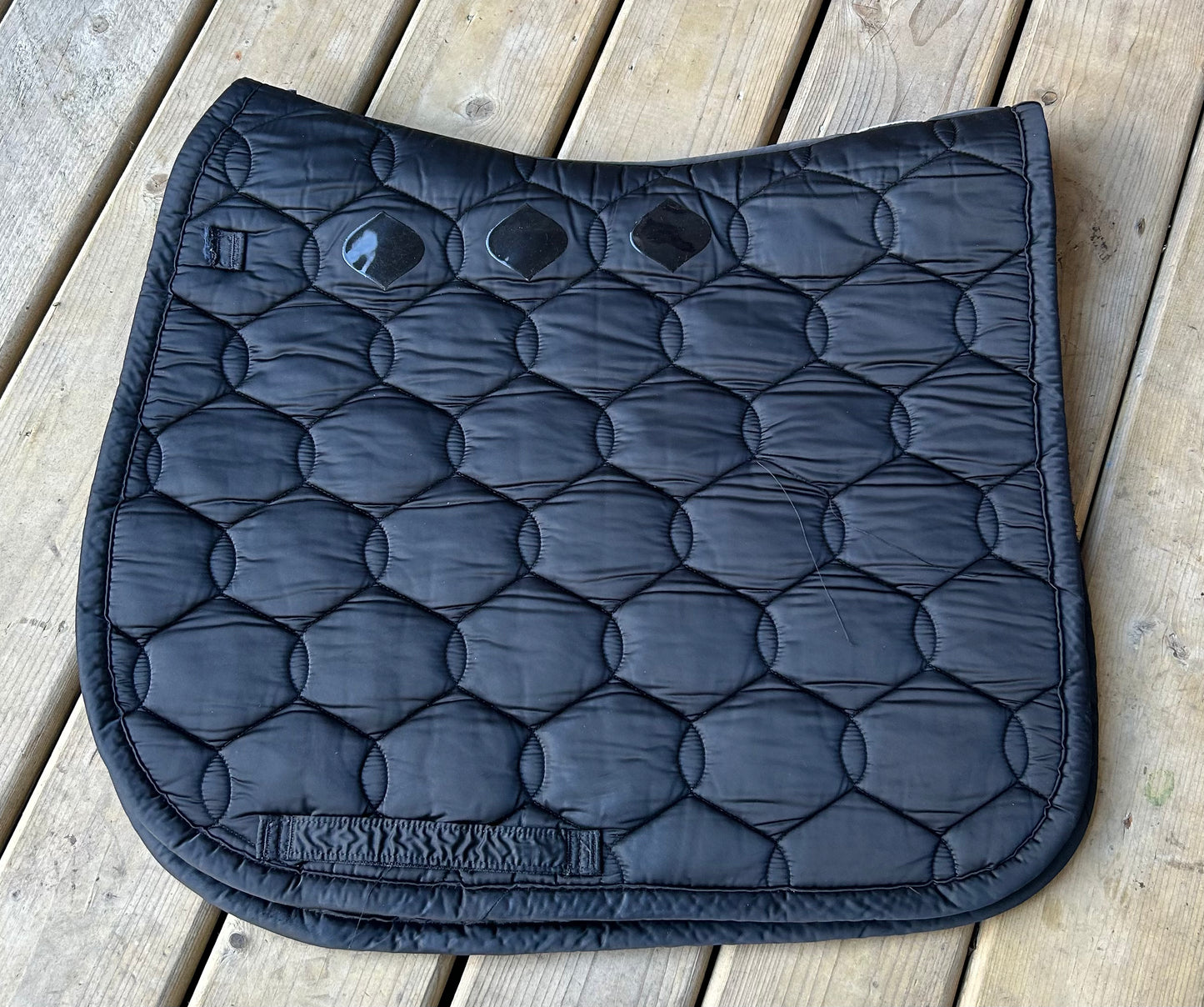 Eskadron black satin finish dressage large pad.