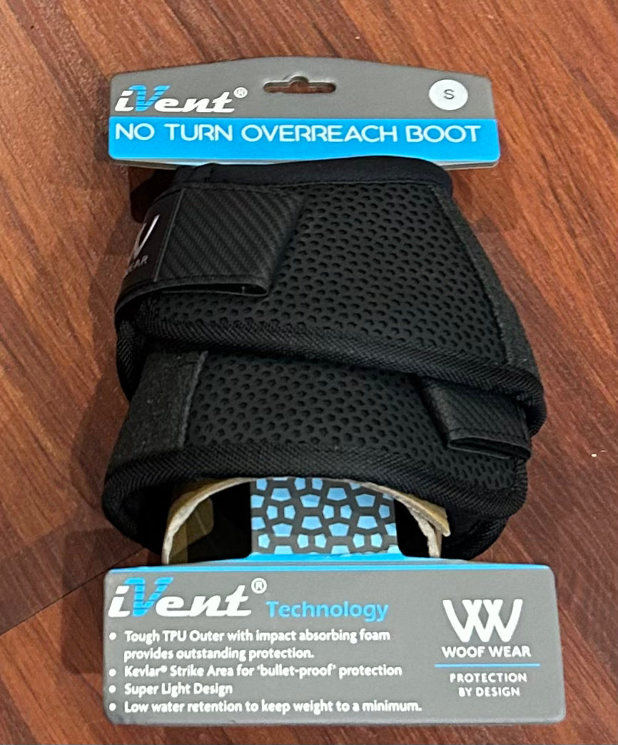 Woofwear small iVent no turn overreach boots. Black. Brand new