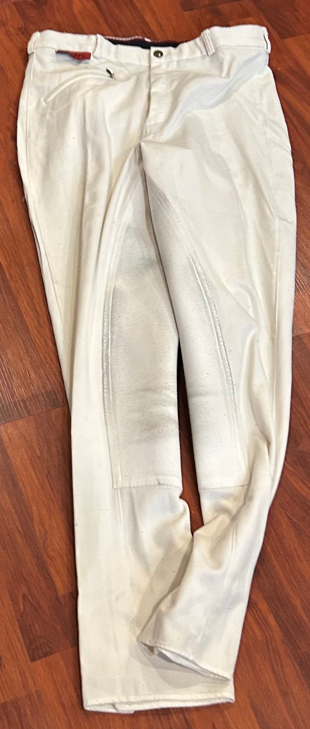 Neddy’s size 32 white full seat breeches real leather