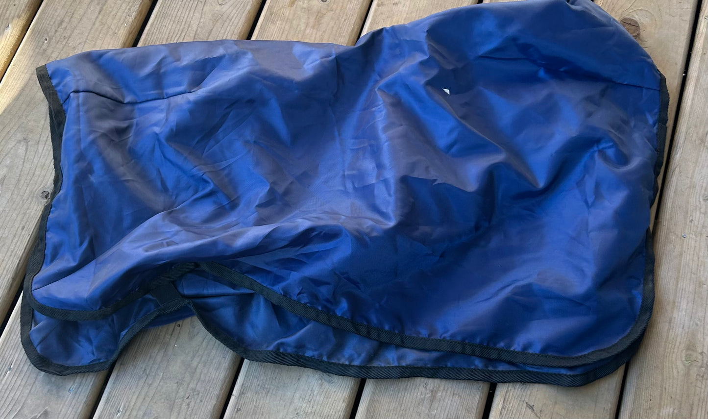 Shedrow western saddle cover blue