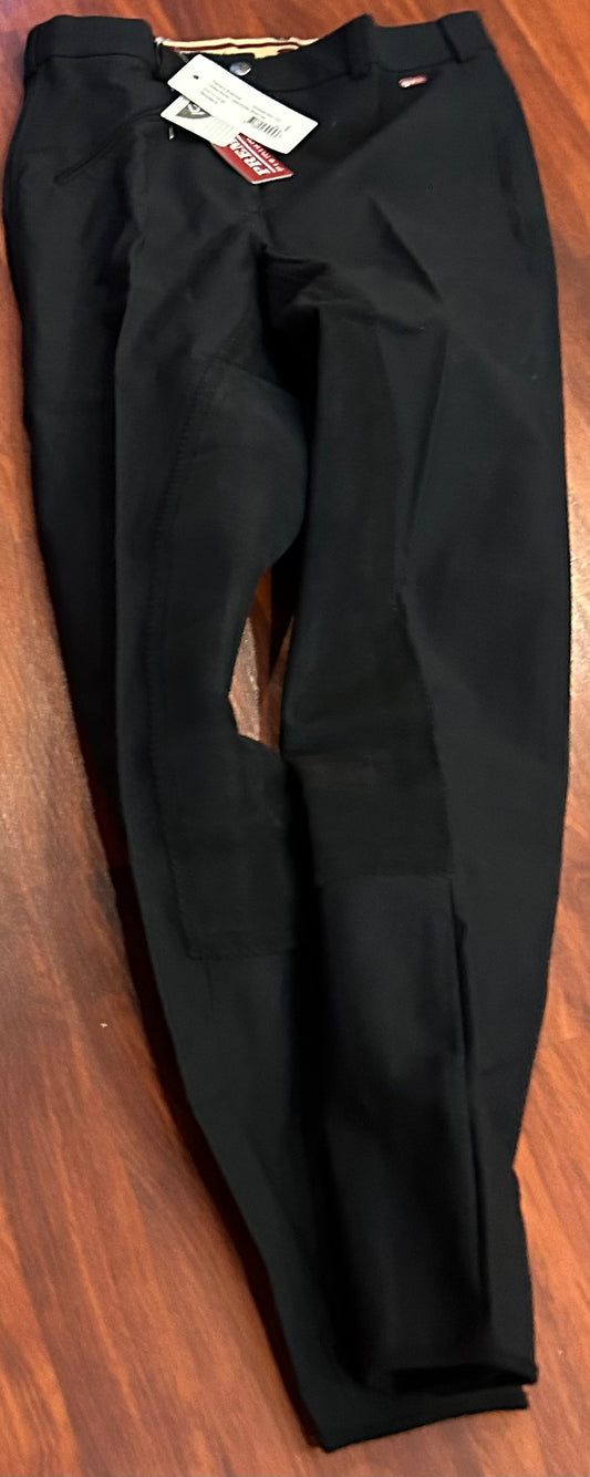 Premiere size 28 black full seat breeches. Brand new