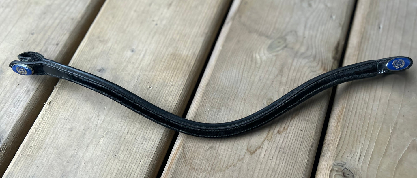 17” PS of Sweden black patent browband