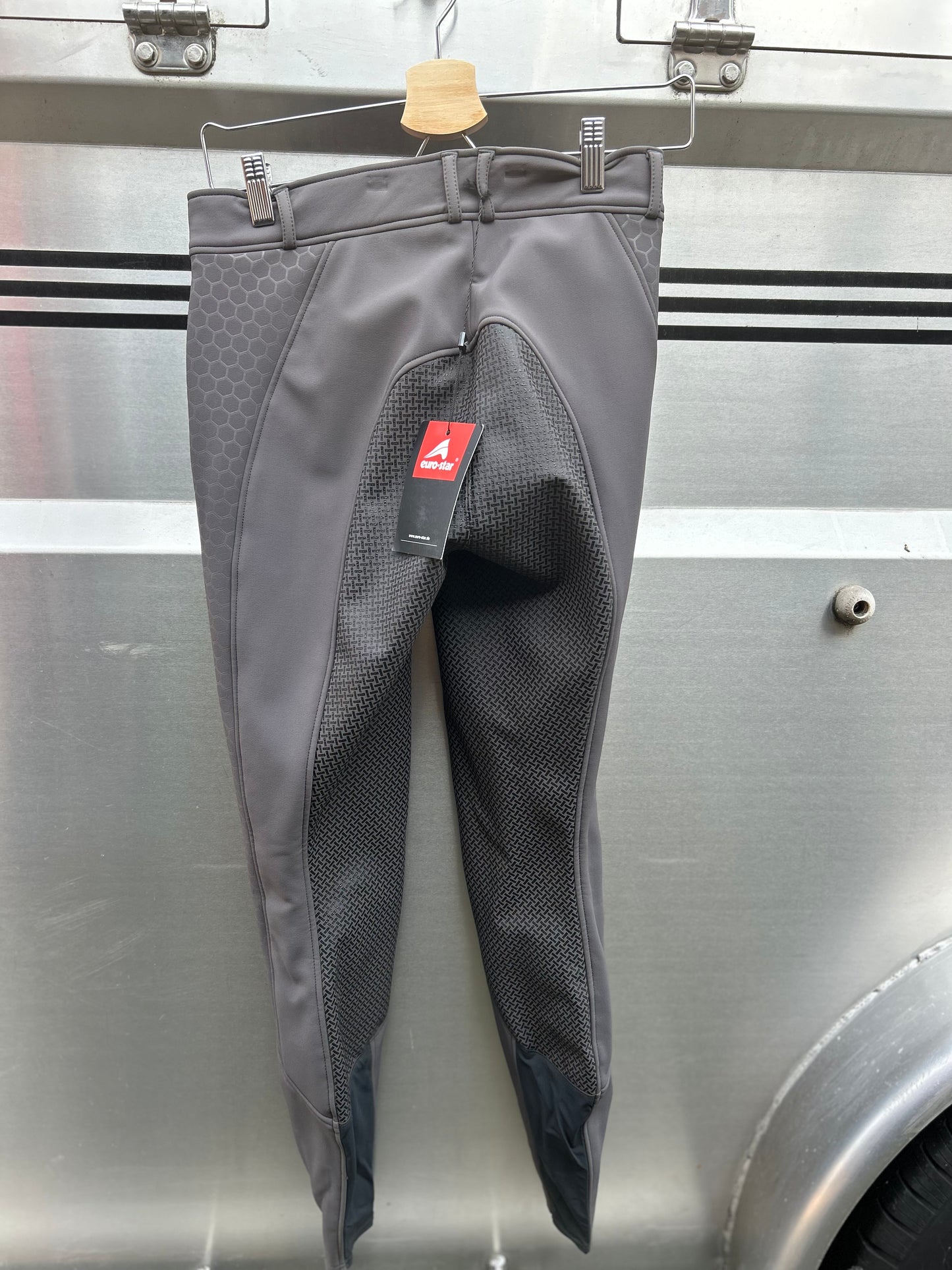 24L Euro Star Pharis grey full seat breeches