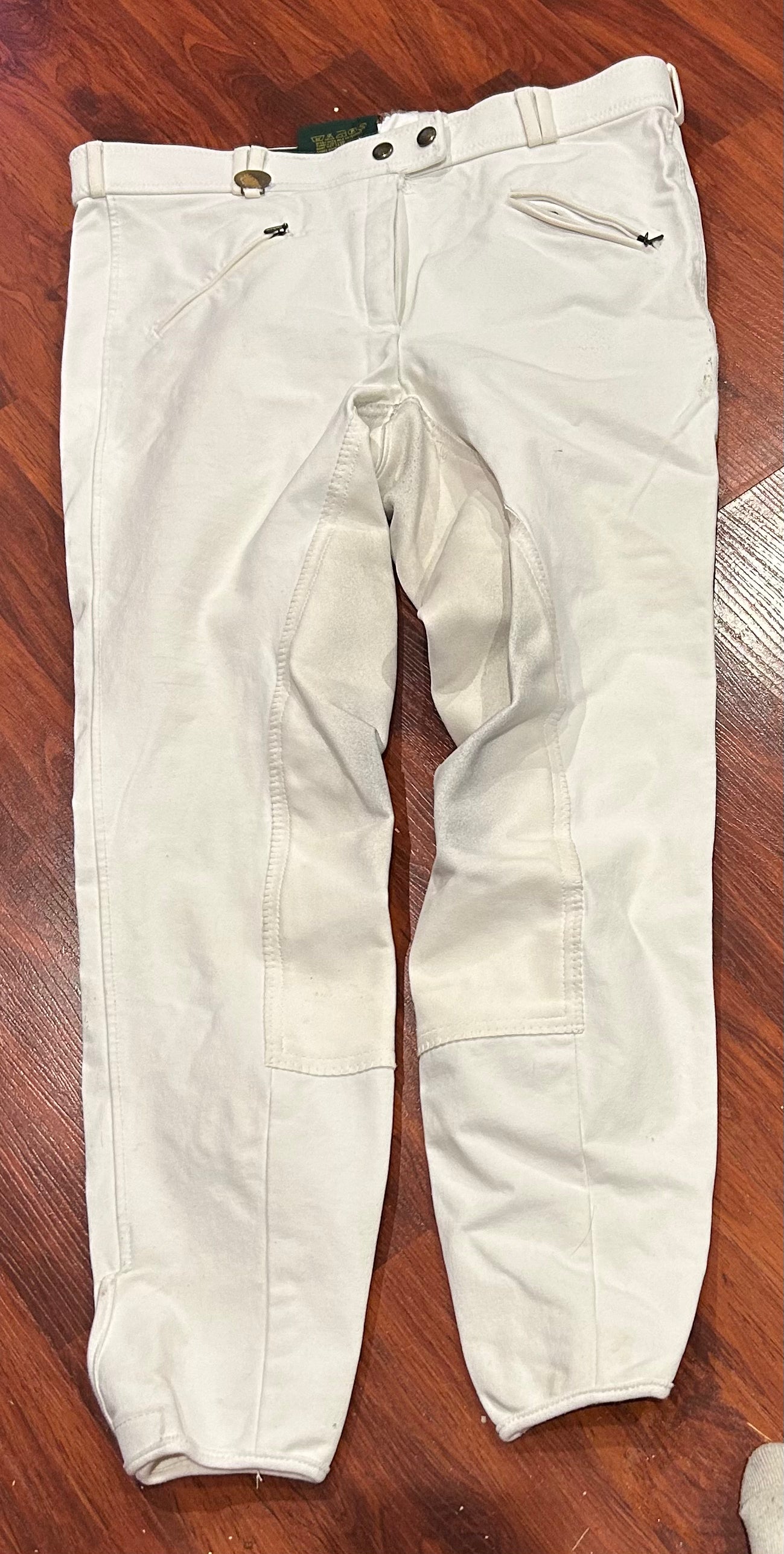 USG size 32 white full seat breeches