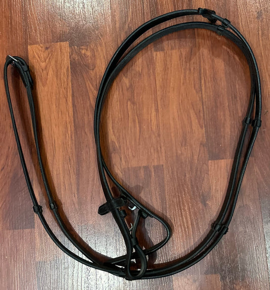 Leather reins with hand stops