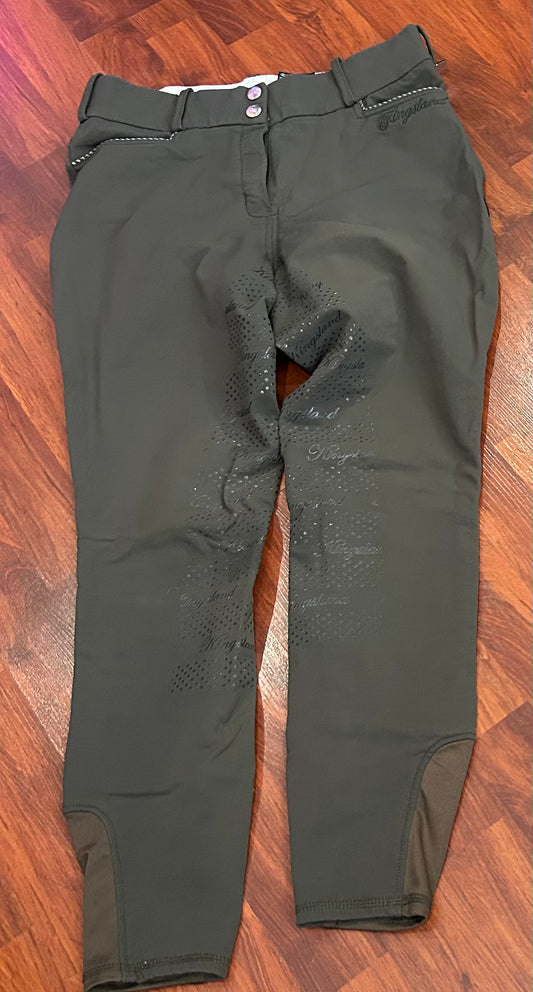 Kingsland size 40 (measure 30”) green full seat breeches