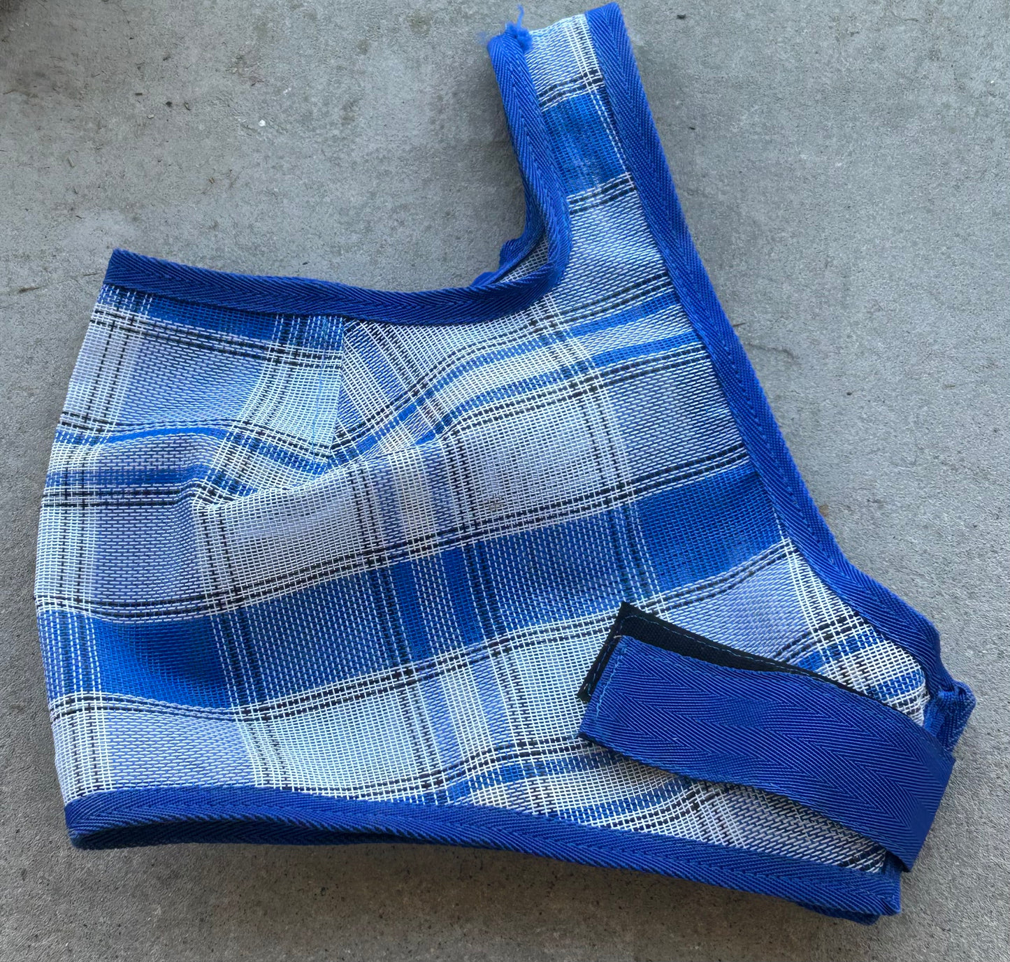 Blue fly mask small horse